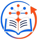 GoFast AutoLearn emblem: an open book with a rising arrow and connected knowledge nodes